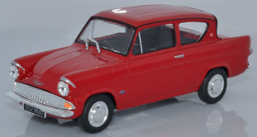 Cararama Ford Anglia 105E Saloon Monaco Red - 1:43 Scale CR040