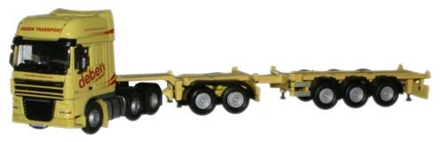 OXFORD DIECAST DAF01CT Deben DAF D-TEC CombiTrailer Oxford Haulage 1:76 Scale Model 