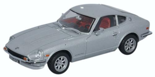 OXFORD DIECAST DAT003 Datsun 240Z Silver Oxford Automobile 1:43 Scale Model 