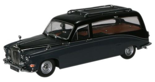 OXFORD DIECAST DS008 Daimler Hearse Black/Carlton Grey 1:43 Scale Model Hearses Theme