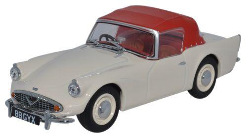 OXFORD DIECAST DSP003 Daimler SP250 Hood Ivory/Red Oxford Automobile 1:43 Scale Model 