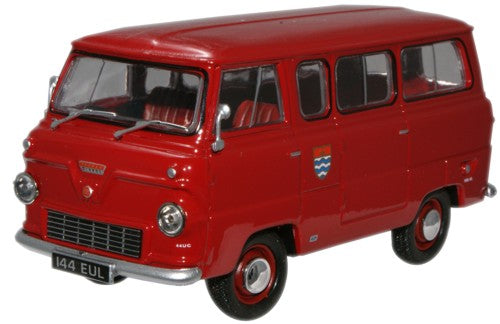 Oxford Diecast London Fire Brigade Ford 400E Minibus - 1:43 Scale FDE005