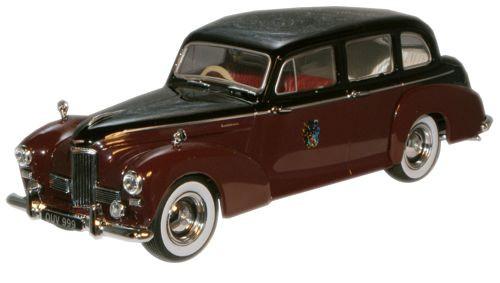OXFORD DIECAST HPL001 Black/Burgundy (Rothchild) Humber Pullman Limousine 1:43 Scale Model 