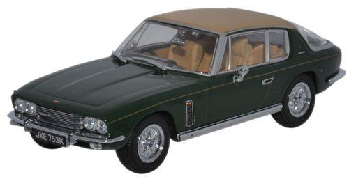 OXFORD DIECAST JI008 Jensen Interceptor MkIII Oakland Green/Tan Oxford Automobile 1:43 Scale Model 