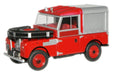 Oxford Diecast Red Land Rover 88 Fire Appliance - 1:43 Scale LAN188012