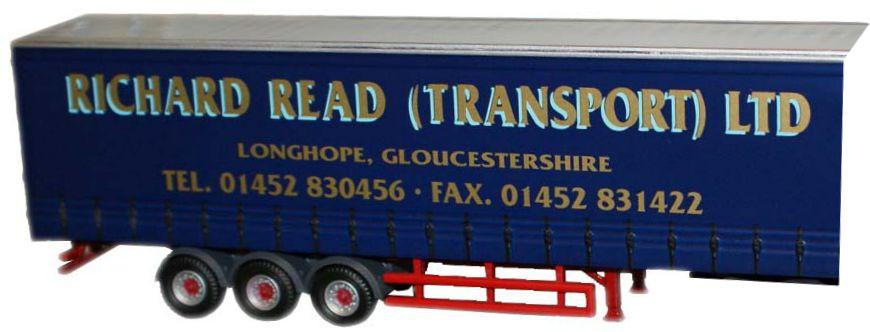 OXFORD DIECAST MAN01CS_T Richard Read Trailer Oxford Haulage 1:76 Scale Model 