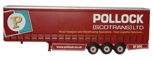 OXFORD DIECAST MAN05CS_T Pollock Trailer Oxford Haulage 1:76 Scale Model 