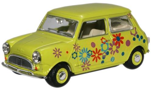 OXFORD DIECAST MIN015 Lime Floral Mini Car Oxford Cars 1:43 Scale Model 