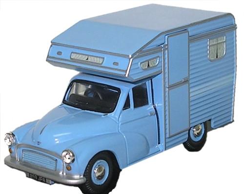 OXFORD DIECAST MM048 Camper Blue Oxford Commercials 1:43 Scale Model 