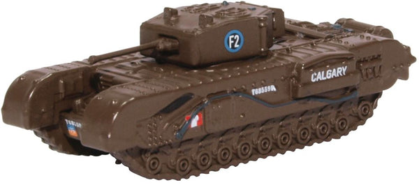 OXFORD DIECAST 1:148 Scale Churchill Tank 1st Canadian Army Brg