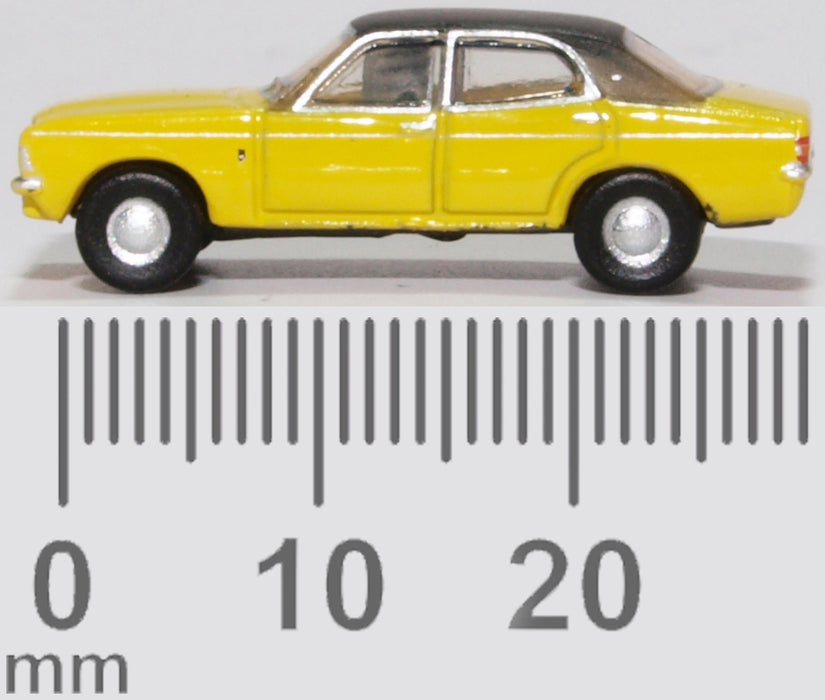 Oxford Diecast Cortina MKIII Daytona Yellow NCOR3002