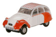 Oxford Diecast Dolly Red_White Citroen 2CV - 1:148 Scale NCT003