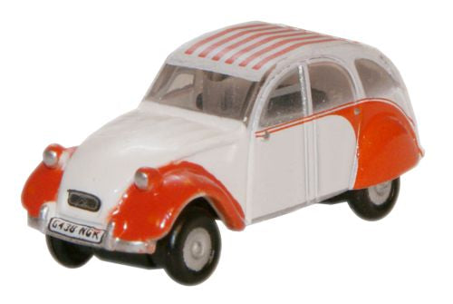 Oxford Diecast Dolly Red_White Citroen 2CV - 1:148 Scale NCT003
