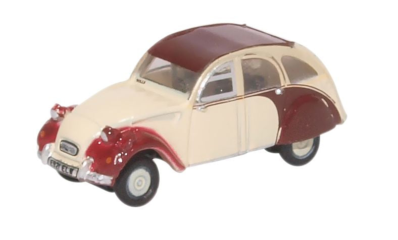 Oxford Diecast Citroen 2CV Plum/Custard NCT005
