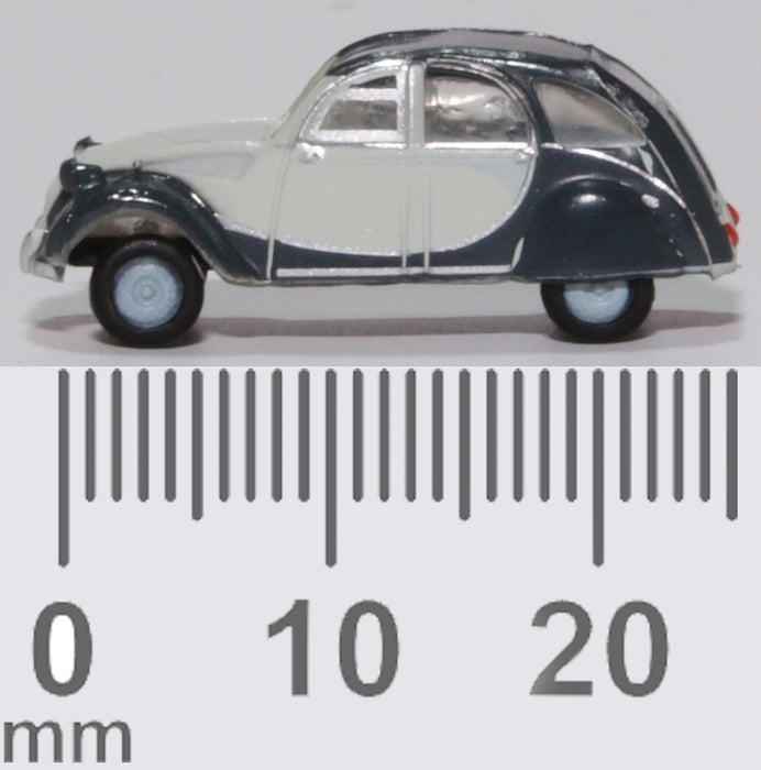 Oxford Diecast Citroen 2CV Charleston Two Tone Grey NCT006