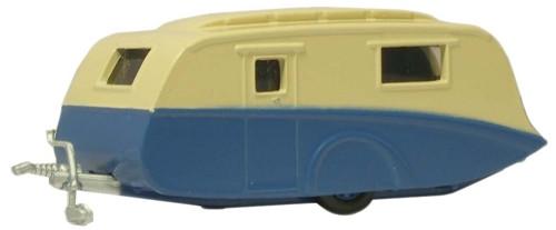 OXFORD DIECAST NCV002 Blue/Cream Caravan Oxford Automobile 1:148 Scale Model 