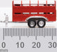 Oxford Diecast Livestock Trailer Red NFARM004