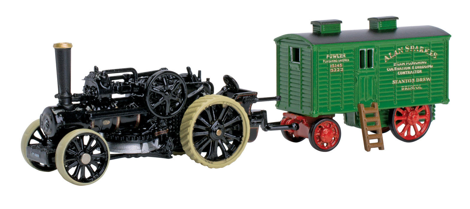 Fowler BB1 Ploughing Engine No15222 Bristol Rover + Living Wagon