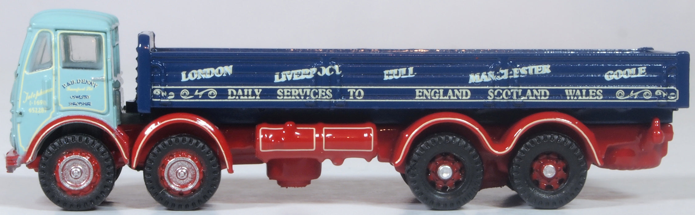 Oxford Diecast Foden FG8 Wheel Dropside Dennys Transport