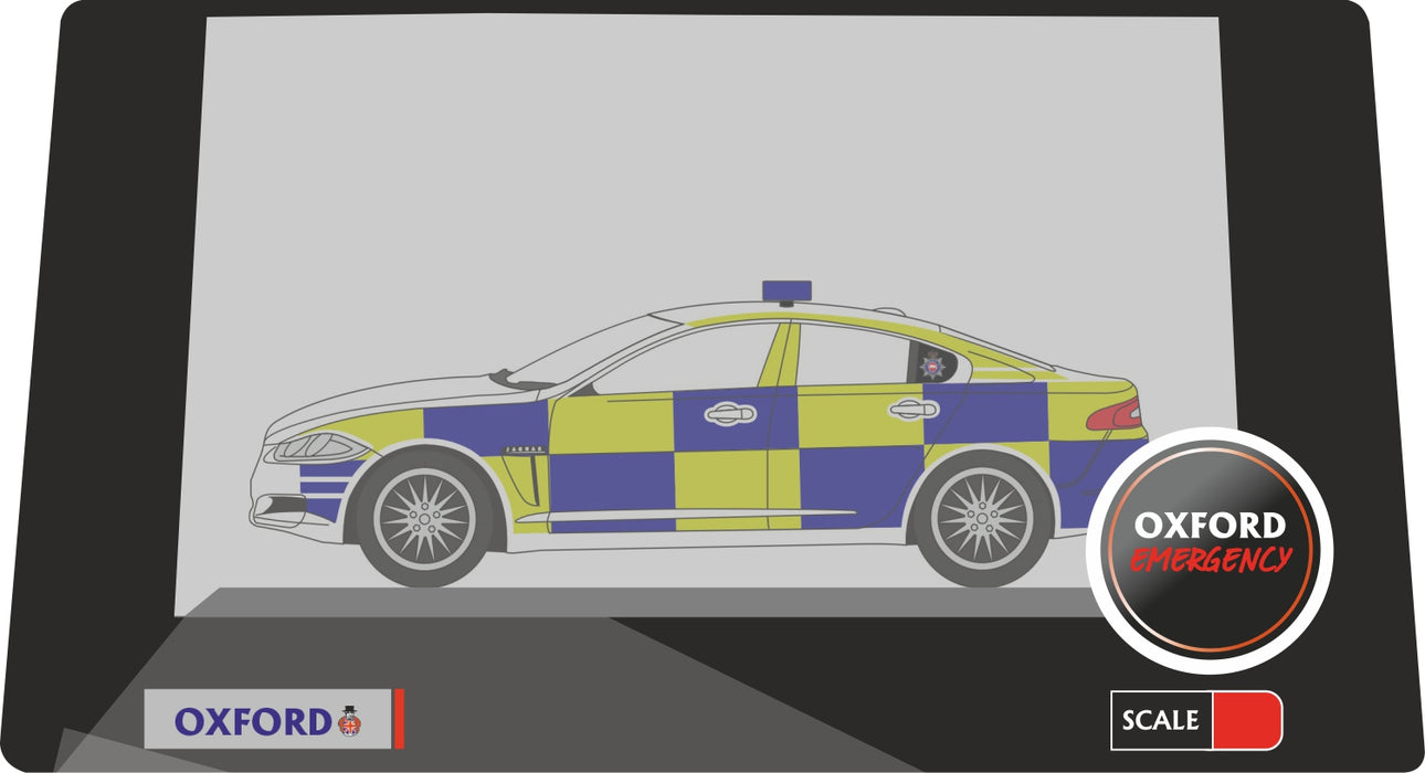 Oxford Diecast Police Jaguar XF NXF008