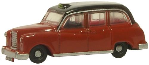 OXFORD DIECAST NFX4003 FX4 Taxi Maroon Oxford Commercials 1:148 Scale Model Taxi Theme