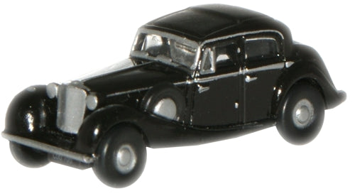 Oxford Diecast Black SS Jaguar  - 1:148 Scale NJSS002