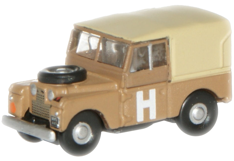 Oxford Diecast Sand/Military Land Rover 88 - 1:148 Scale NLAN188002