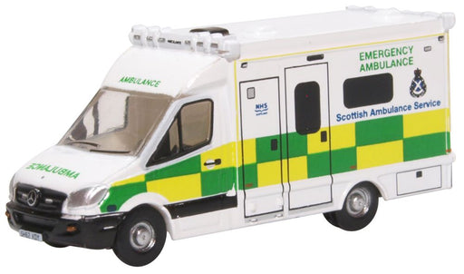 Oxford Diecast Mercedes Ambulance Scottish Ambulance Service NMA004