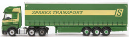 Oxford Diecast Mercedes Actros Curtainside Sparks NMB006