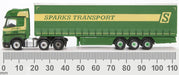 Oxford Diecast Mercedes Actros Curtainside Sparks NMB006
