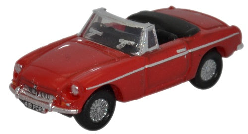 Oxford Diecast MGB Roadster Tartan Red NMGB001