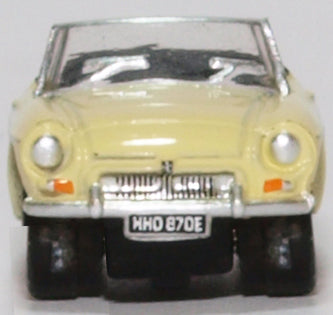 Oxford Diecast MGB Roadster Pale Primrose NMGB002