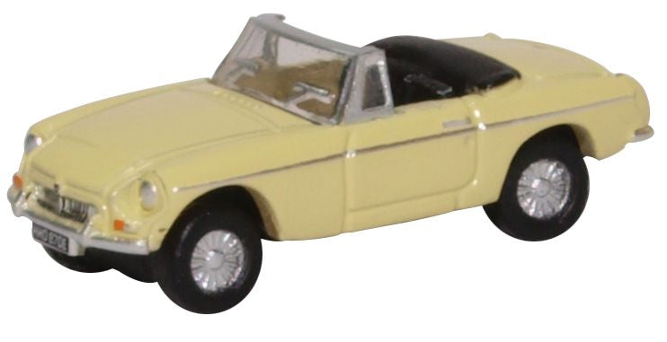 Oxford Diecast MGB Roadster Pale Primrose NMGB002