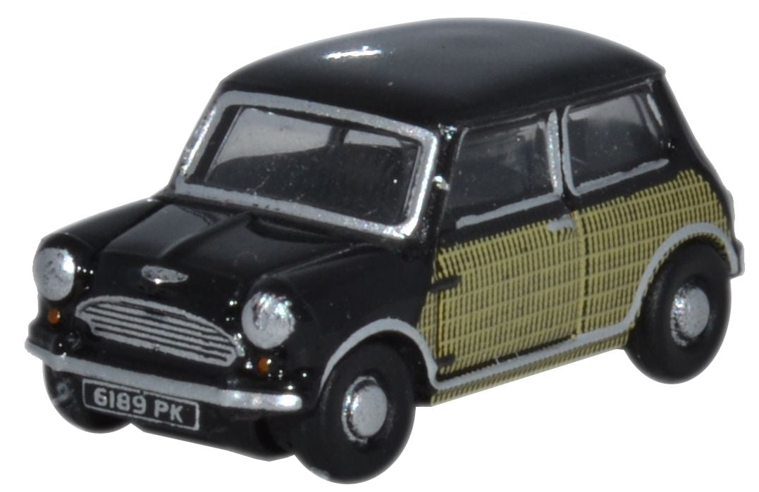Oxford Diecast Mini Black and Wicker - 1:148 Scale