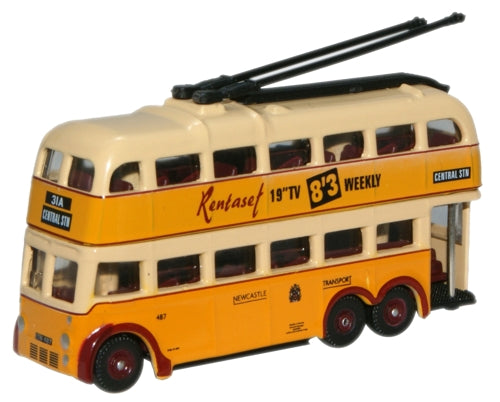 Oxford Diecast Newcastle  B. U. T. Trolleybus - 1:148 Scale NQ1003