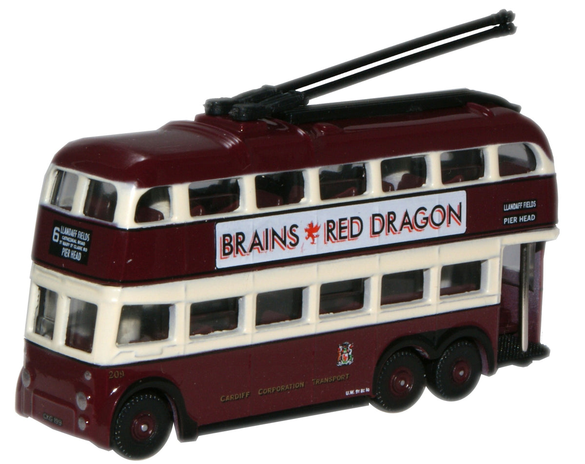 Oxford Diecast Cardiff BUT Trolleybus - 1:148 Scale