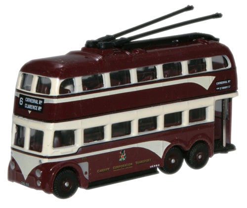 Oxford Diecast Trolleybus Cardiff (Streamline) - 1:148 Scale NQ1007