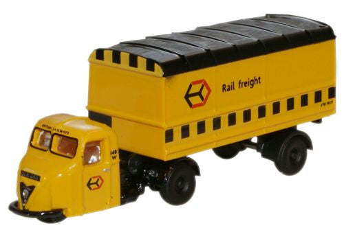 Oxford Diecast Railfreight Scammell Scarab Van Trailer - 1:148 Scale NRAB009