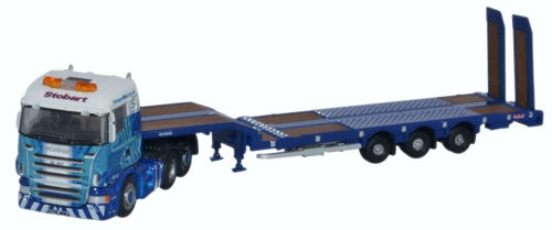 Oxford Diecast Scania Highline Nooteboom 3 Axle Semi Low Loader Stobar NSHL01ST