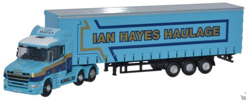 Oxford Diecast Scania T Cab Curtainside Ian Hayes - 1:148 Scale NTCAB002