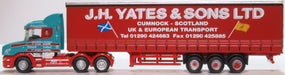 Oxford Diecast Scania T Cab Curtainside J H Yates & Sons 1:148 Scale NTCAB008