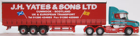 Oxford Diecast Scania T Cab Curtainside J H Yates & Sons 1:148 Scale NTCAB008
