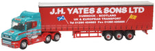 Oxford Diecast Scania T Cab Curtainside J H Yates & Sons 1:148 Scale NTCAB008