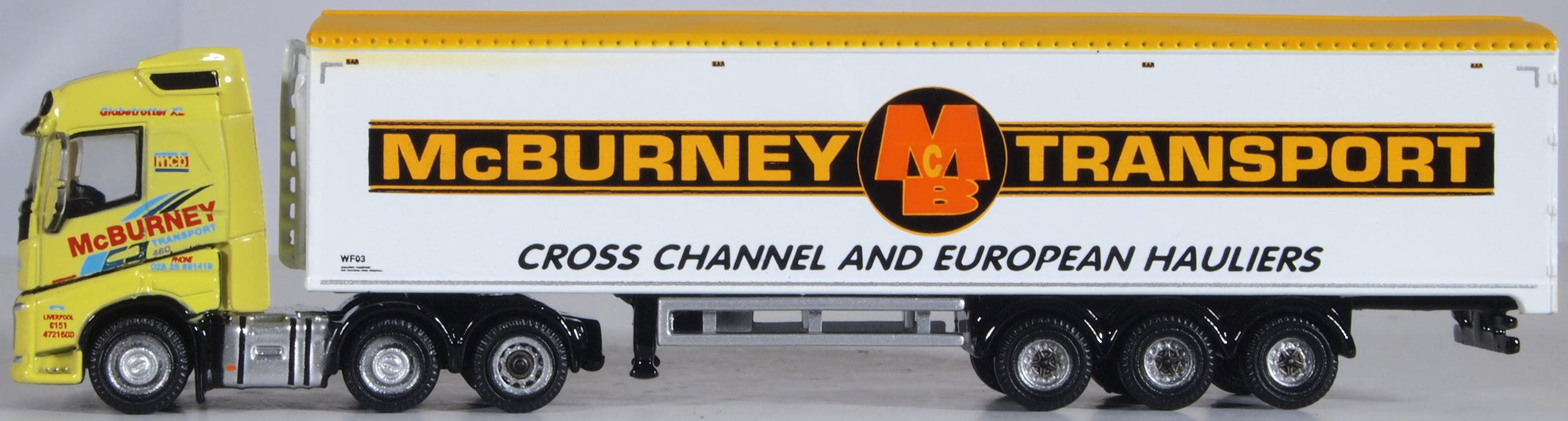 Oxford Diecast Volvo FH4 Walking Floor Mc Burney NVOL4008