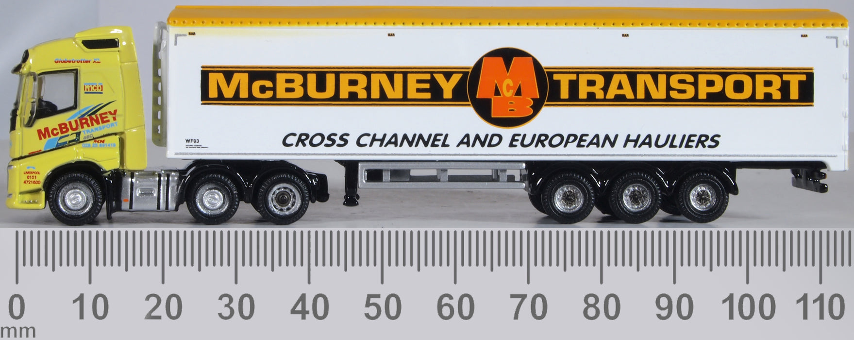 Oxford Diecast Volvo FH4 Walking Floor Mc Burney NVOL4008