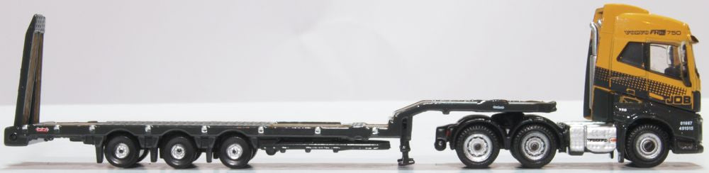 Oxford Diecast Volvo FH4 Semi Low Loader G F Job NVOL4009