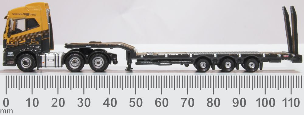 Oxford Diecast Volvo FH4 Semi Low Loader G F Job NVOL4009