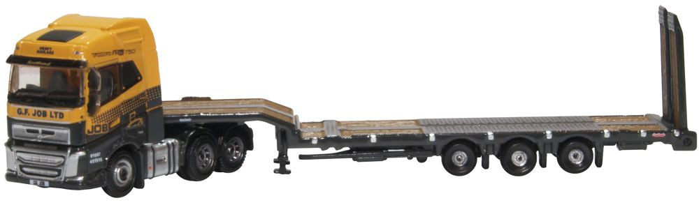 Oxford Diecast Volvo FH4 Semi Low Loader G F Job NVOL4009
