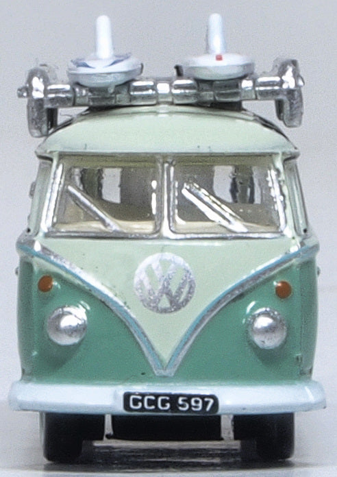 Oxford Diecast Turquoise Blue White VW T1 Samba Bus NVWS005