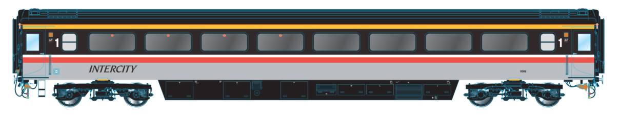 Oxford Rail Mk 3a Coach RFM BR Intercity Swallow 10201 OR763RM002